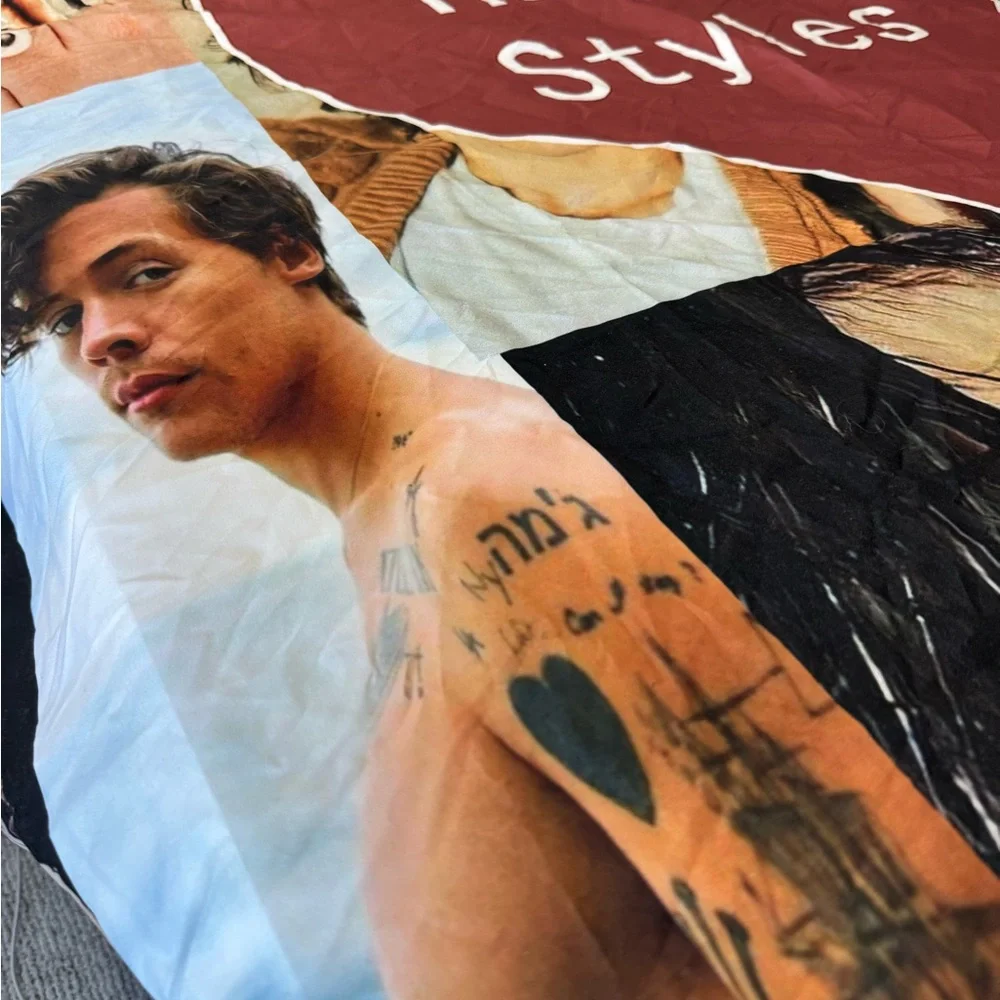 Harry Styles‎ Heart Collage Tapestry 52x60